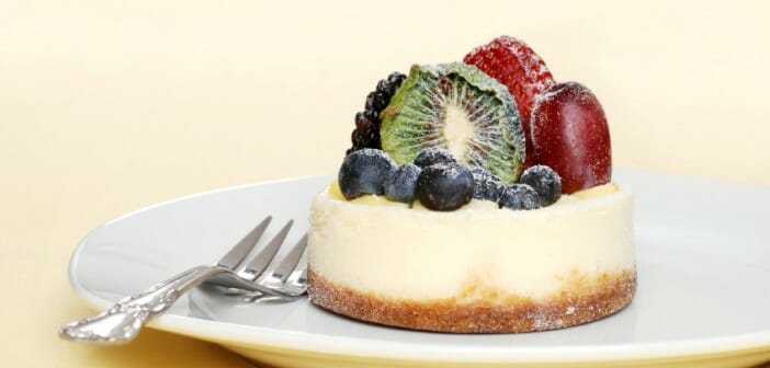mini cheesecake aux fruits frais