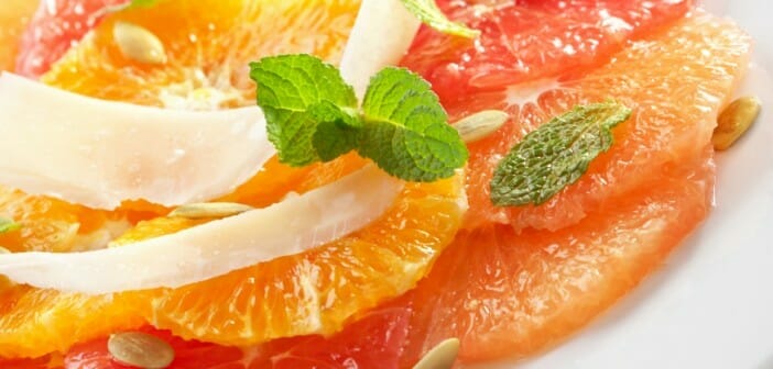 salade agrumes lavande