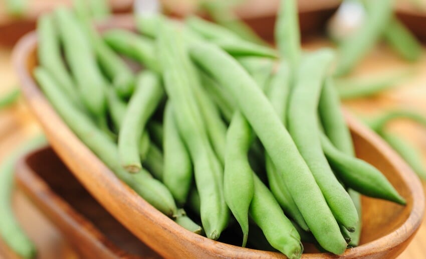Le régime à base de haricot vert