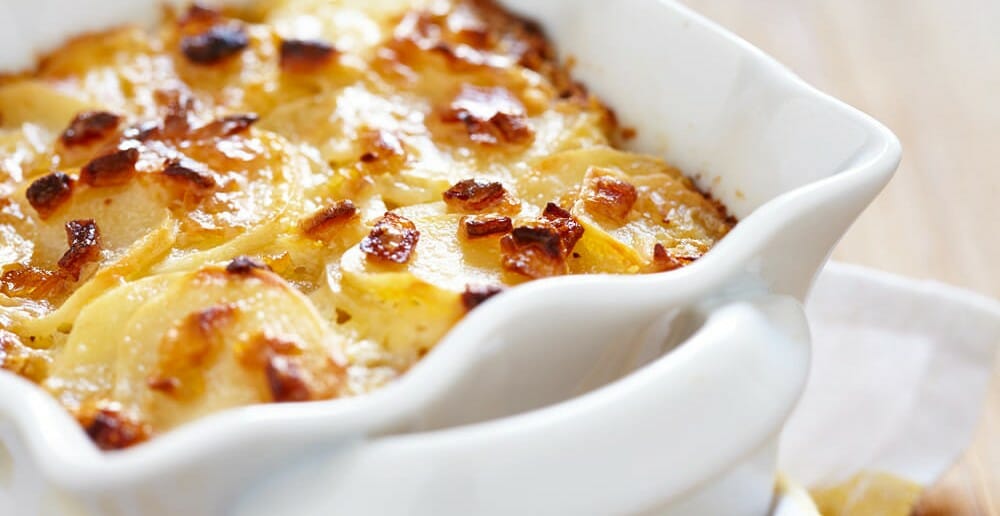 Les plats gratinés pendant un programme minceur
