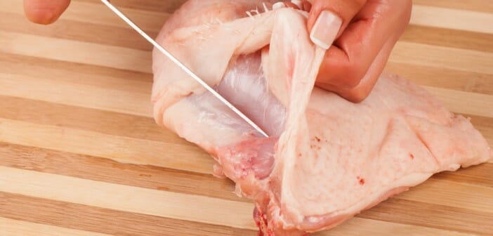 La peau de poulet