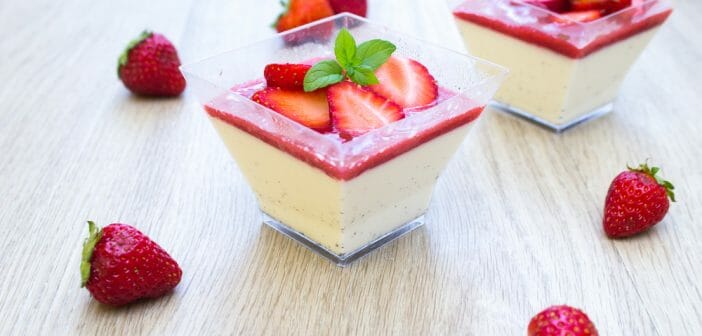 Recette de panna cotta light
