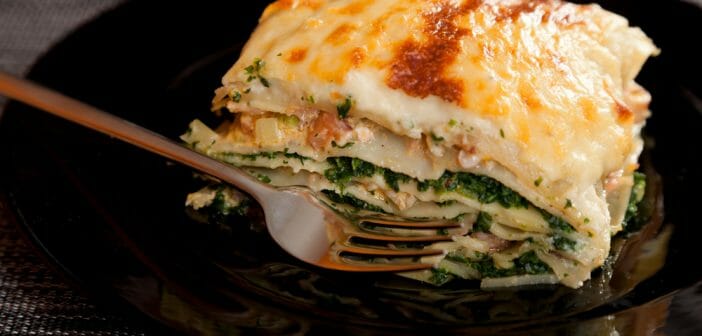 Recette: lasagne light saumon épinards