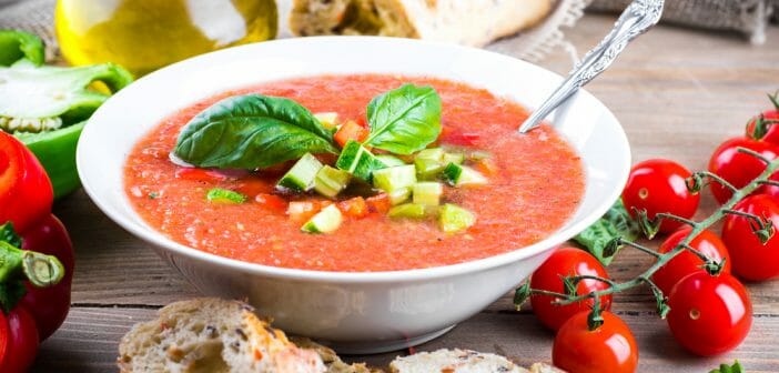 Recettes de soupes froides light