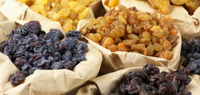 Les raisins secs pour perdre du ventre