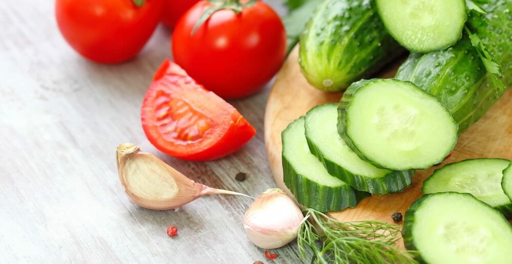Le concombre et la tomate pour maigrir