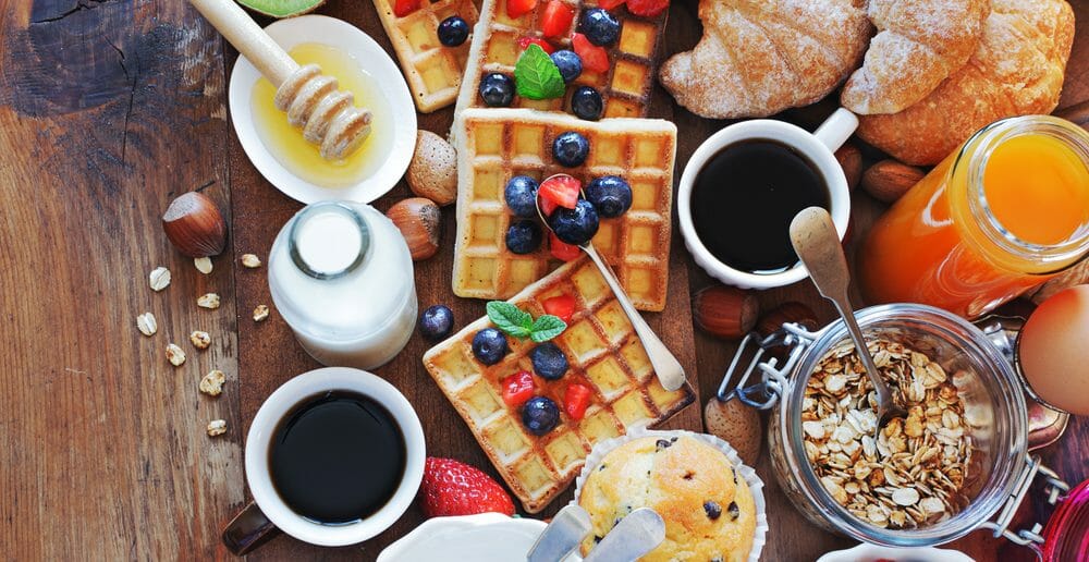 Exemples de menus de petit-déjeuner du regime sans residu