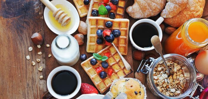 Exemples de menus de petit-déjeuner du regime sans residu