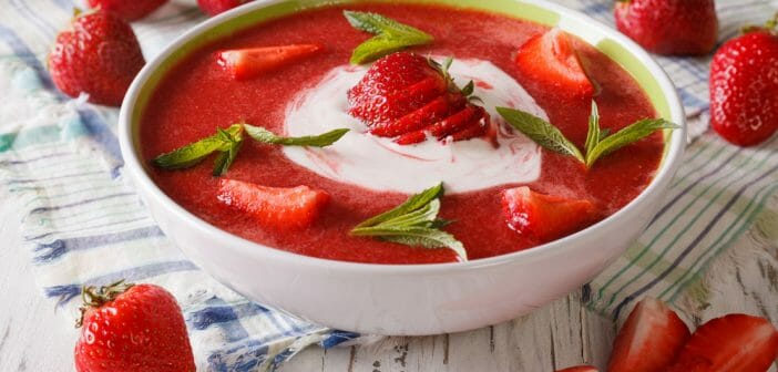 La soupe de fraises, une alliée pendant un régime ?