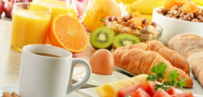 Petit-déjeuner type du régime Weight Watchers