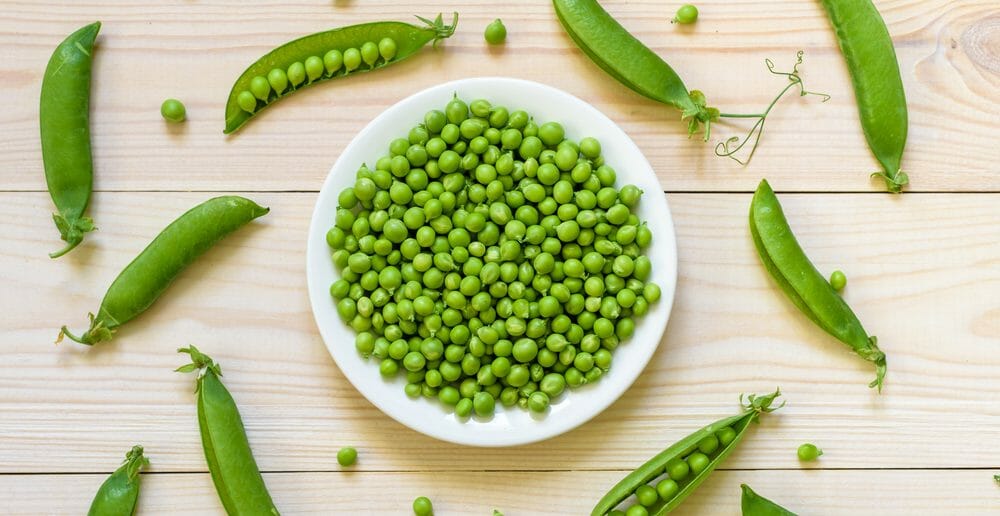 Petits pois crus : valeur nutritionnelle et calories