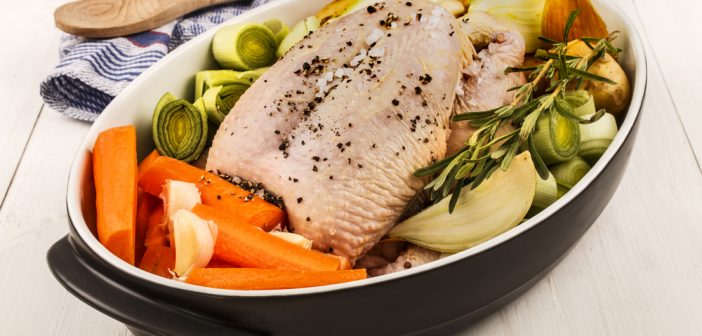 Recette de poule à la sauce blanche