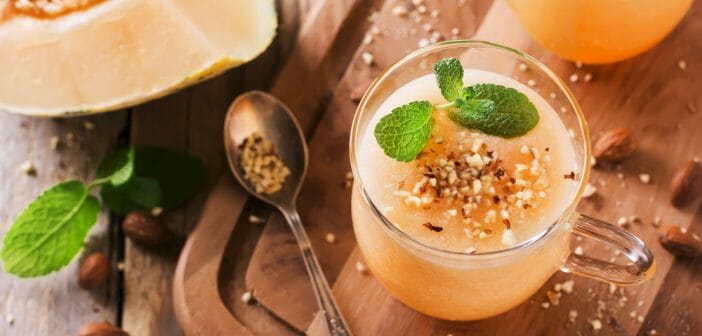 Recette de smoothie au melon et à la menthe
